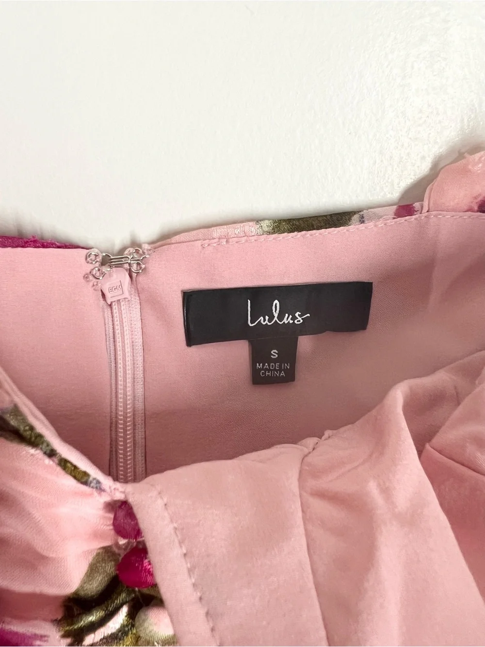 Lulu’s Pink Floral Tie-Shoulder Midi Dress - Picture 5 of 14